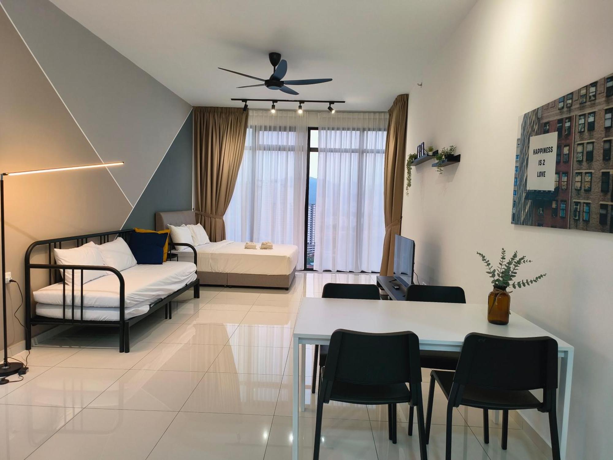 New Georgetown Stylist 2Br Homestay For 10Pax 无敌美景两房民宿 Beacon Executive Suite エクステリア 写真